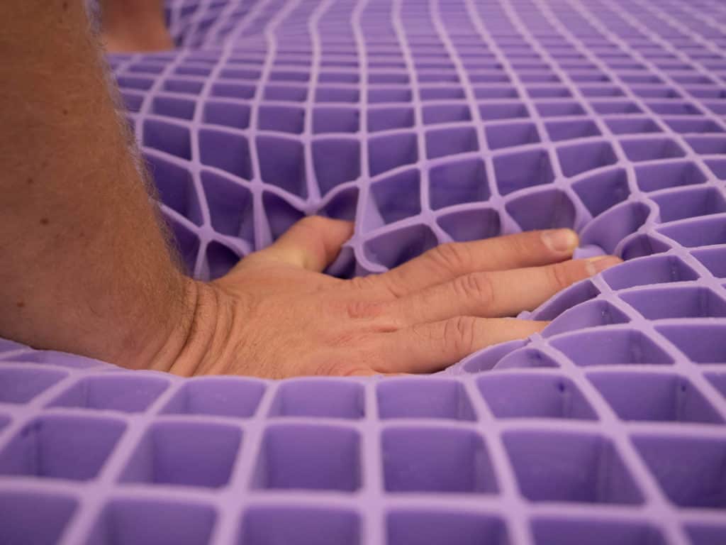 Purple Hand Press Grid