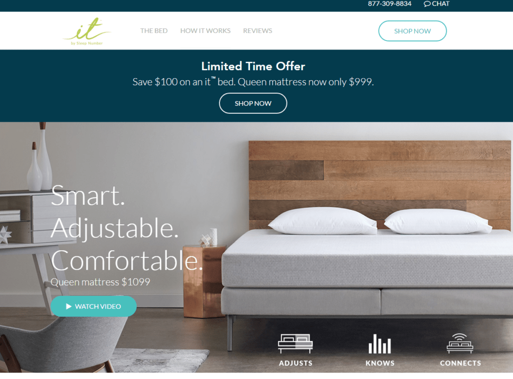 SleepNumber.com - featuring their IT bed.